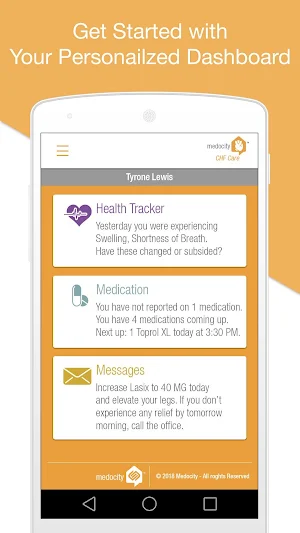 Medocity CHF: Patient Virtual Care Screenshot 0