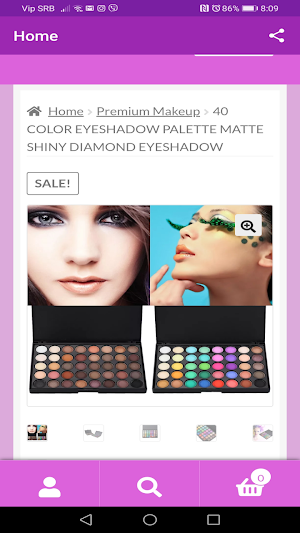 Cosmetics Online Shopping Store Screenshot 2