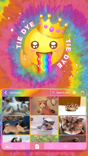 Tie Dye Keyboard Theme Screenshot 3