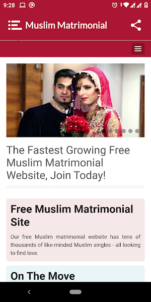 Muslim Single Matrimonial Screenshot 1
