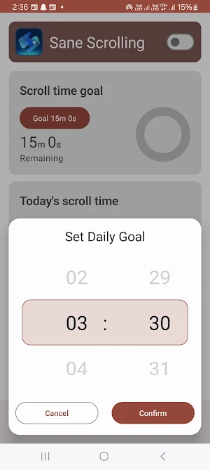 Sane Scrolling Screenshot 1