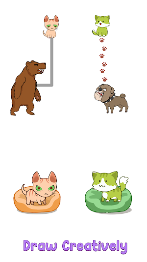 Cat Rush: Draw To Home Screenshot 2