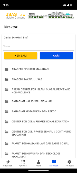USAS Mobile Campus Staff V2.0 Screenshot 1