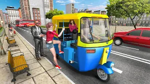 Modern Tuk Tuk Auto Rickshaw: Free Driving Games Screenshot 0