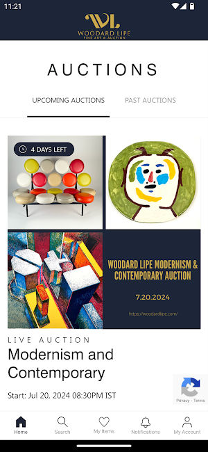 Woodard Lipe Auction Screenshot 0
