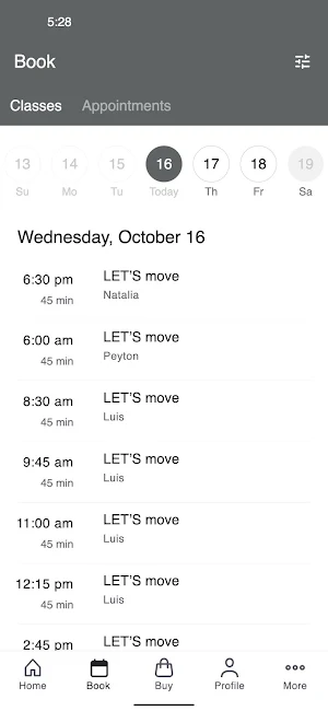 401/move Fitness Studio Screenshot 1