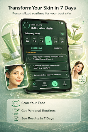 skin vitals: skincare app Screenshot 0
