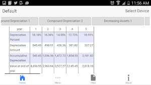 Depreciation Schedule Screenshot 1