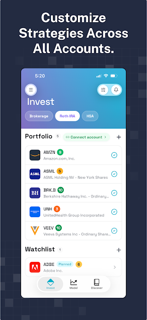 Vassant: Investment Strategy Screenshot 1