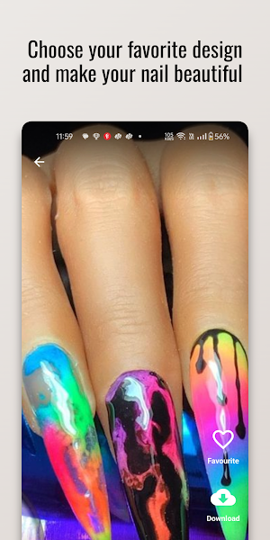 Lustrous Glow Nail Art Design Screenshot 2