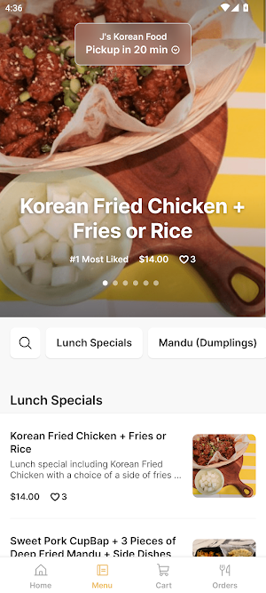 J's Korean Food Screenshot 1