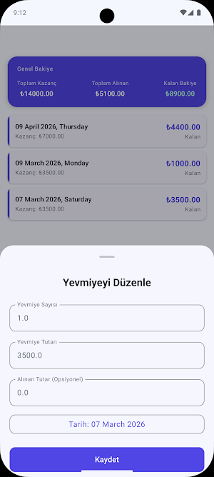 Yevmiye Defterim Screenshot 3