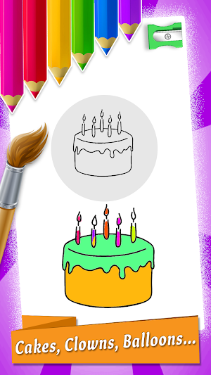Party Coloring Book & Drawing Game Screenshot 3