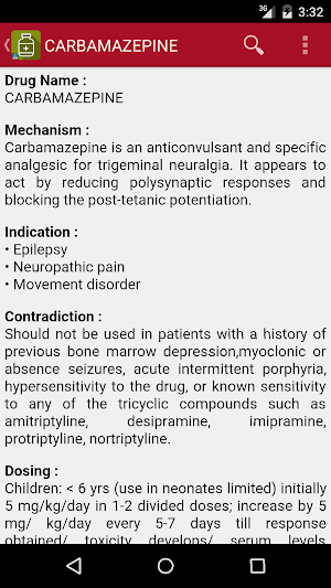 Drug Center - Pediatric Oncall Screenshot 2