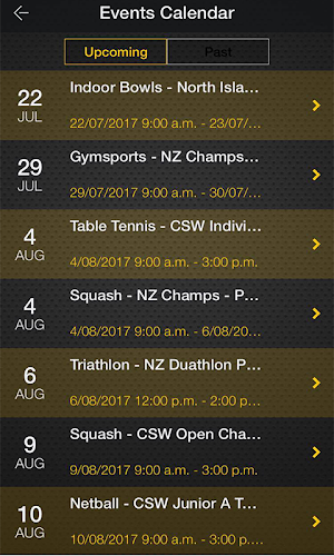 College Sport Wellington Screenshot 2