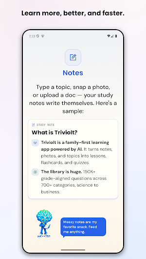 Triviolt: AI Tutor & Quizzes Screenshot 1