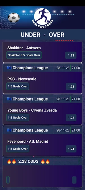 Daily Sure 2 Odds Screenshot 2