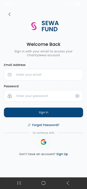 SewaFund Screenshot 2