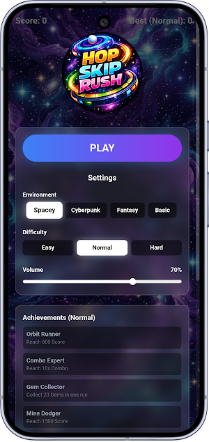 Hop Skip Rush Offline Tap Jump Screenshot 1