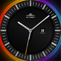 Neon Analog Watch Face