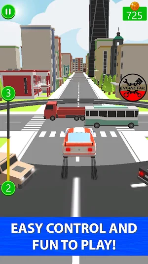 Blocky Highway Traffic Run on The Smashy Road 2021 Screenshot 2