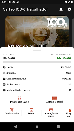 Cartão 100% Trabalhador Screenshot 1