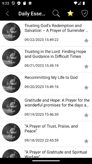 Daily Essential Bible Prayer Screenshot 1