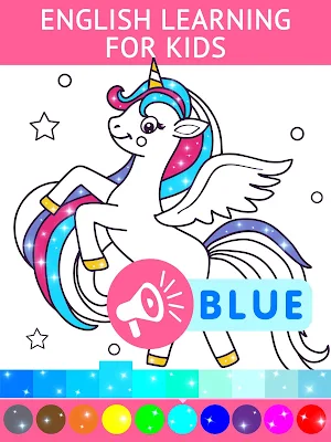 Animated Glitter Coloring Book - My Little Unicorn Screenshot 0