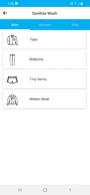 Washhub E-Laundry & Dry Cleane Screenshot 1