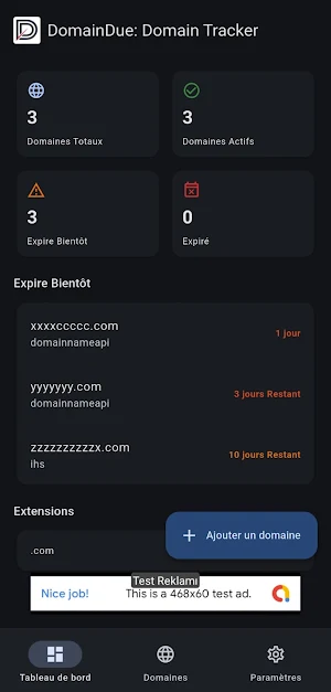 DomainDue: Domain Tracker Screenshot 3