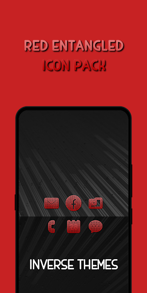 Red - Entangled Icon Pack Screenshot 2
