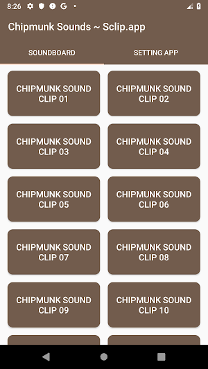 Chipmunk Sound Collections ~ Sclip.app Screenshot 0