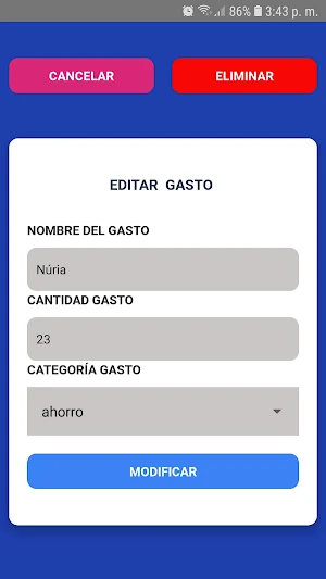 Rokave Control de Gastos Screenshot 0