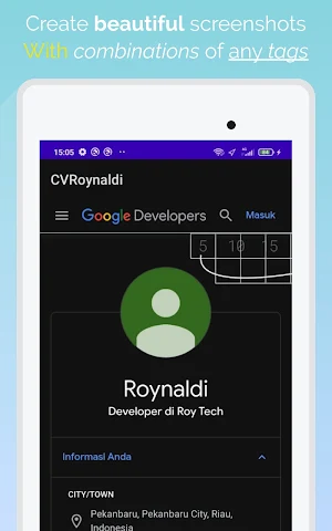 Roynaldi CV Screenshot 2