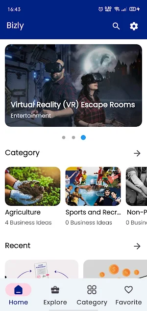 Bizly-1000+ Business Ideas Screenshot 1