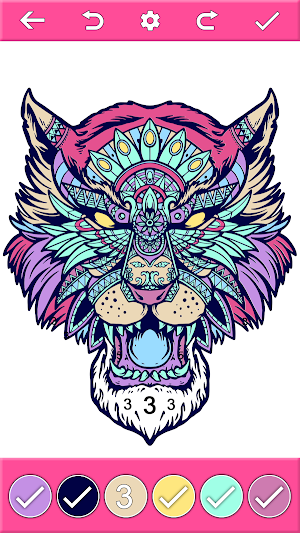 Tattoo Coloring by Number Book Screenshot 1