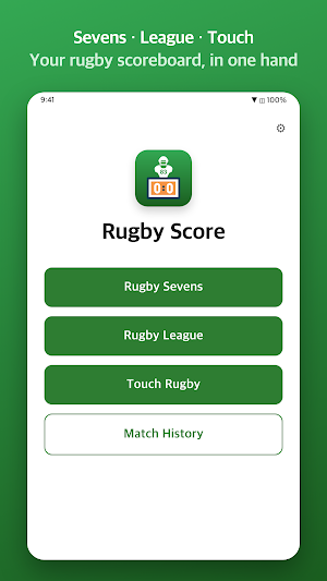 Rugby Score: Rugby Scoreboard Screenshot 1
