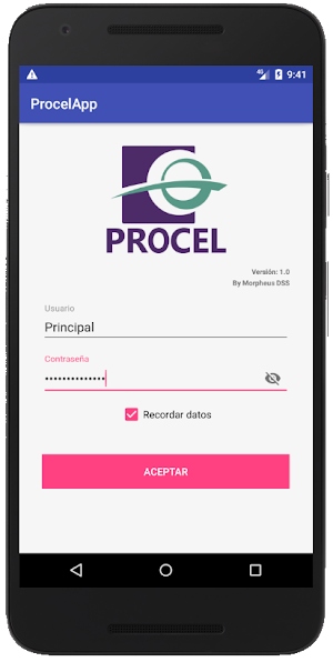 Procel App Screenshot 1