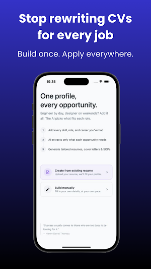 Applyd Hub: AI CV Builder Screenshot 0