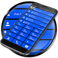 Dialer Theme Cards Blue drupe
