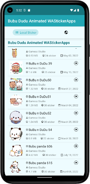 Bubu Dudu Animated WASticker Screenshot 1