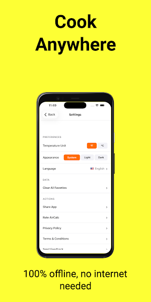 AirCalc Air Fryer Cooking Time Screenshot 3