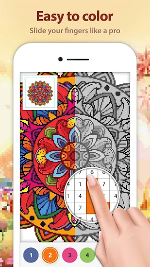 Mandala Color by Number: Coloring Book for Adults Screenshot 2