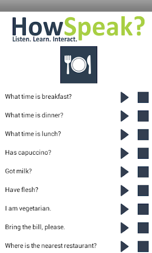 HowSpeak? Screenshot 1