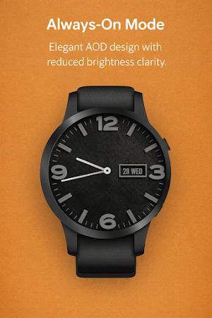 Analog Brown Leather WatchFace Screenshot 3