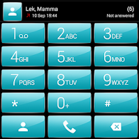 Dialer Theme Gloss Cyan drupe