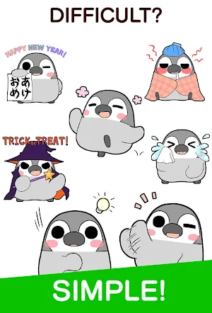 Pesoguin Stickers Free Screenshot 2