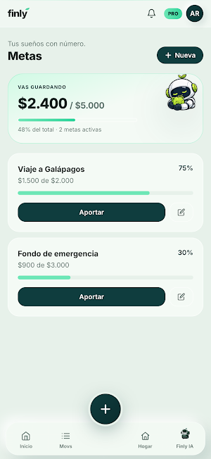 Finly: Gastos y Presupuesto Screenshot 3