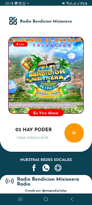 Radio Bendicion Misionera Screenshot 1