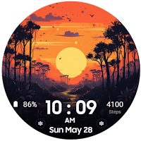The Sunset Digital Watchface